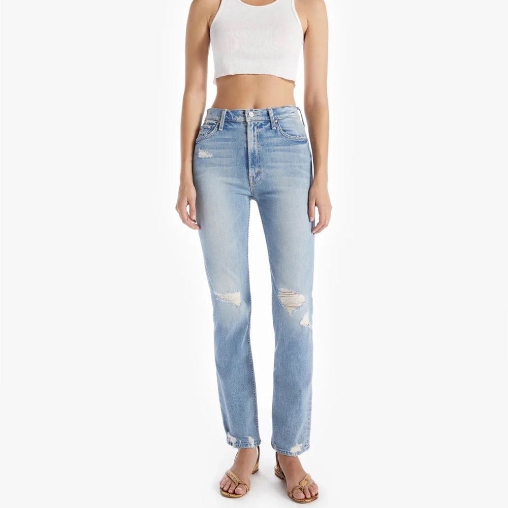 MOTHER High Waisted Rider Skimp Jeans Size 32 in The Confession